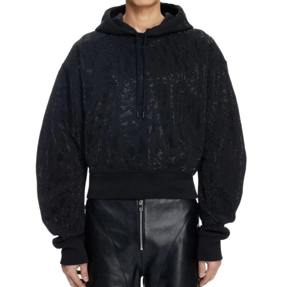 Mugler H&M Rhinestone-Embellished Hoodie‎ M